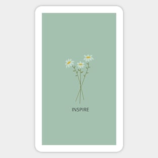 Inspire Daisy Design Sticker